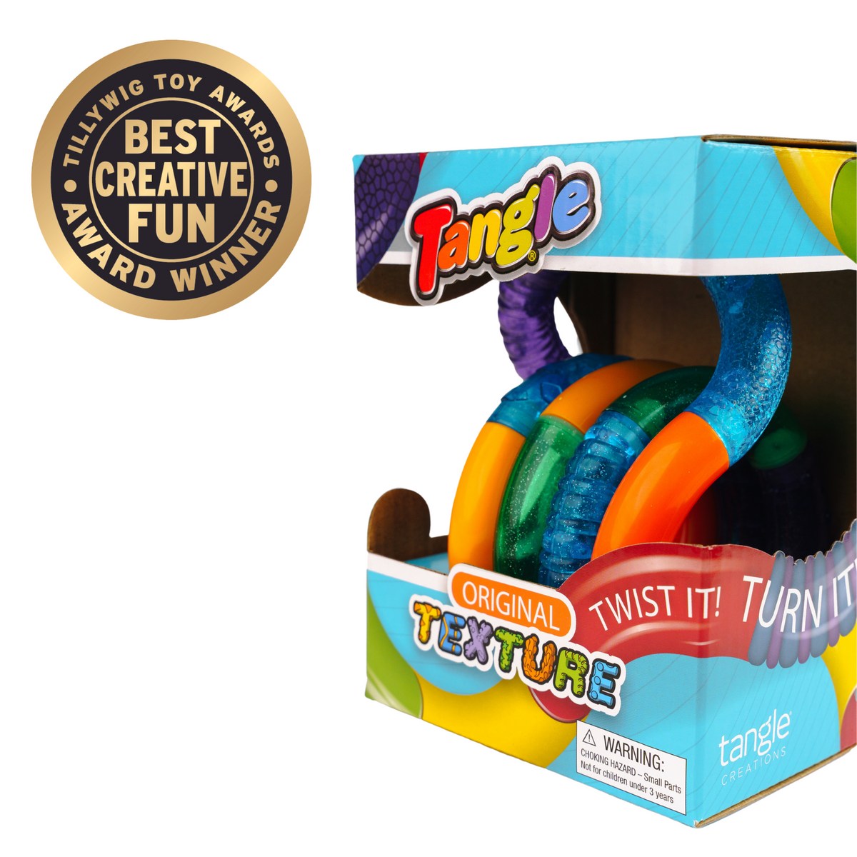 Tangle Original Textured – stor fidget med struktur
